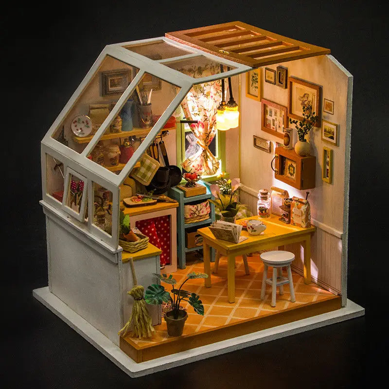 Wooden Dollhouse Kits DIY Collection