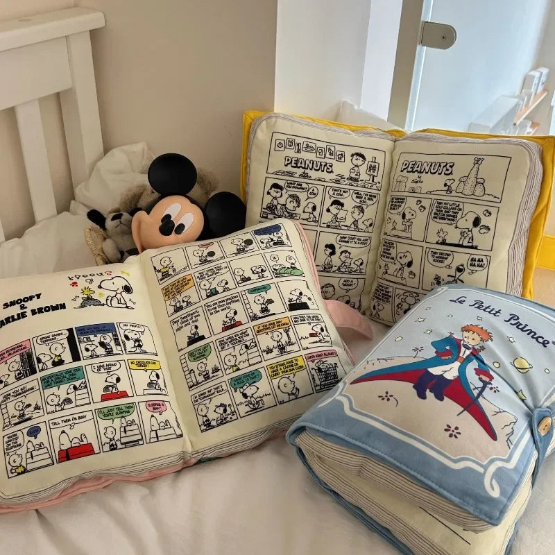 Cartoon Book Pillow Lovely Pillow