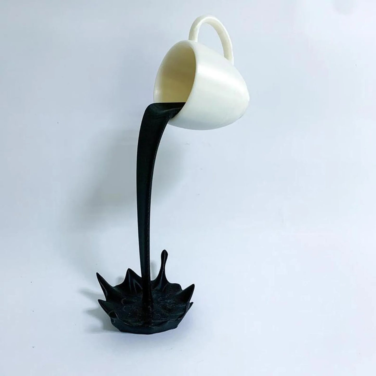 Floating Spilling Coffee Sculpture