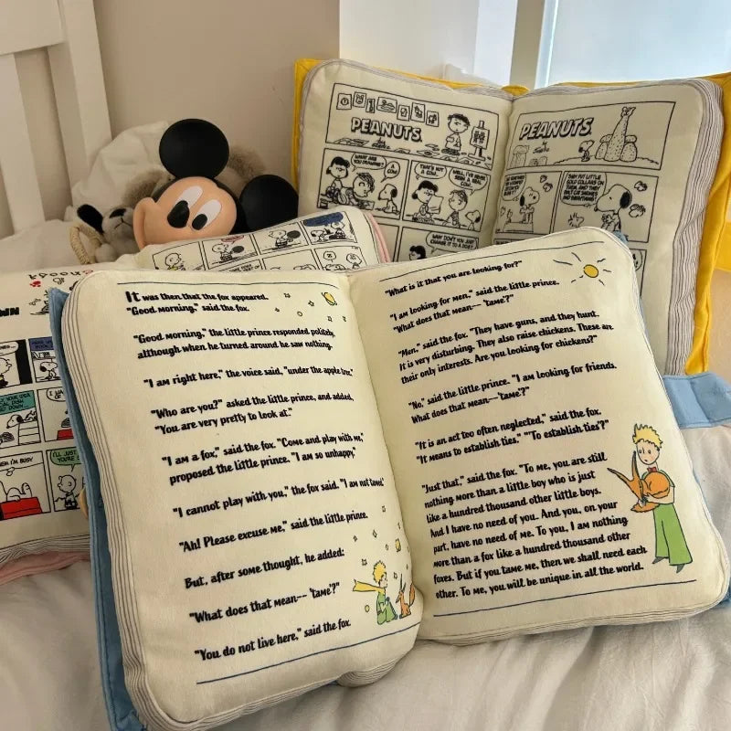 Cartoon Book Pillow Lovely Pillow