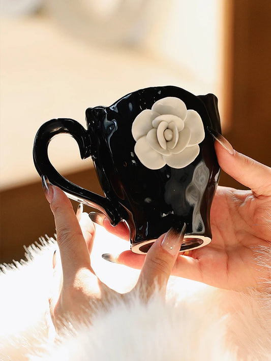 White Rose Print cup