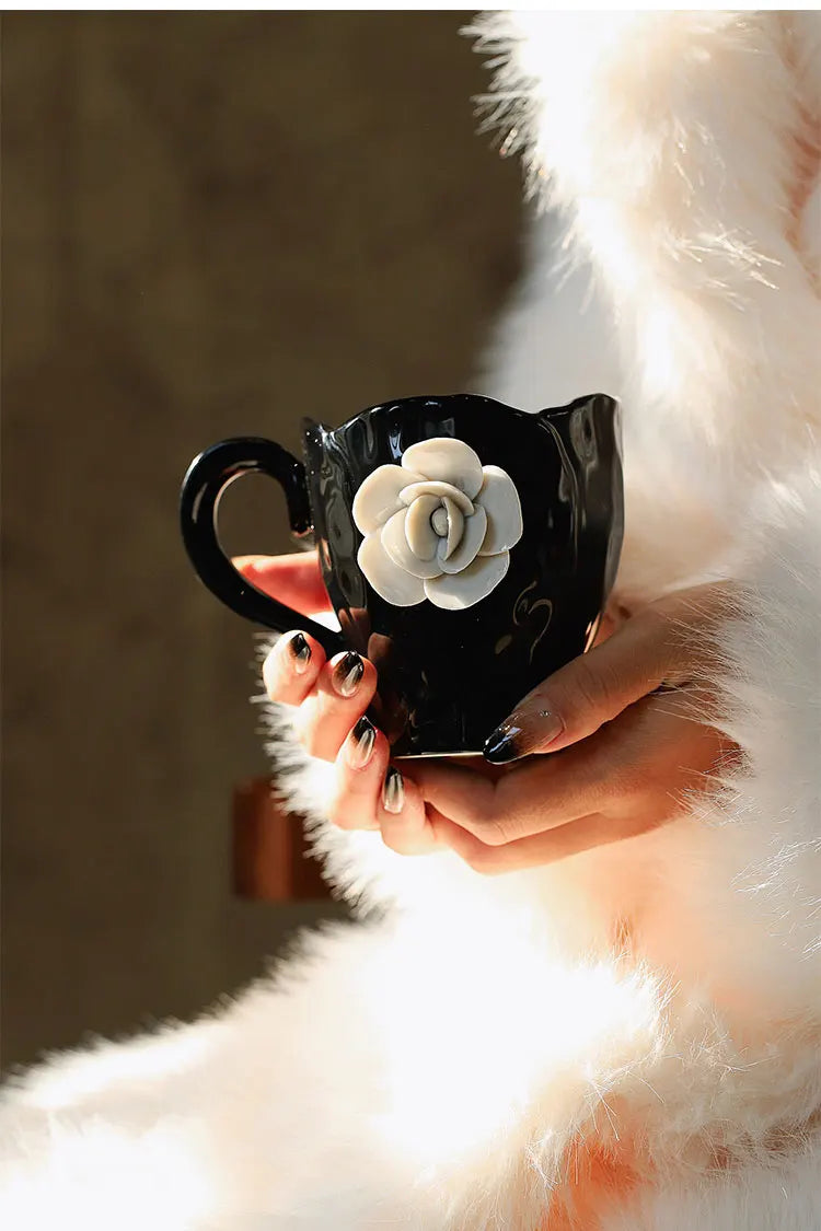 White Rose Print cup