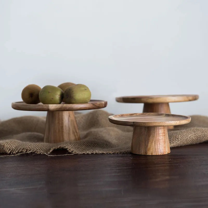 Wooden Cake Plate