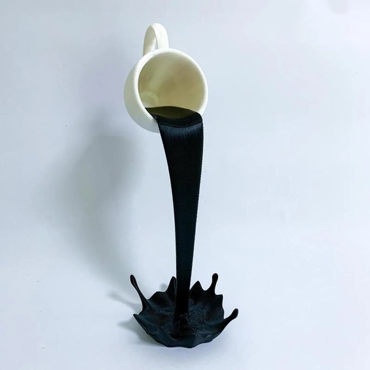 Floating Spilling Coffee Sculpture